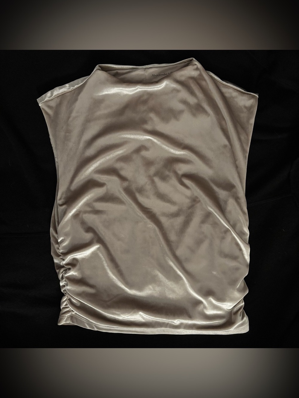 Abercrombie & Fitch Shimmery Champagne Satin Tank